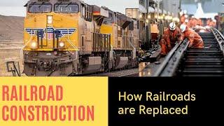 How Old Railroads Replaced with One Single Machinery I Replacing Railway Roads