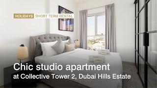 Chic studio apartment at Collective Tower 2, Dubai Hills Estate | haus & haus