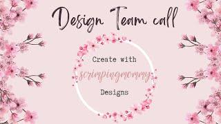 ( closed ) Design Team call Create with Scrimpingmommy Designs