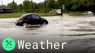 Houston Hit With Flooding as Tropical Storm Beta Makes Landfall in Texas