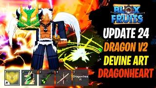 Blox Fruits Update Release Finally!! Dragon Rework, DragonHeart & Devine Art (BIG REVIEW)