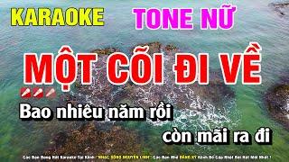 Một Cõi Đi Về Karaoke Tone Nữ Nhạc Sống Hay Nhất | Nguyễn Linh