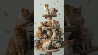 Tower of Cats Hugging Each Other! – Cutest Cuddle Pile Ever! 