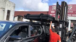 P-Show rooftop camper installation