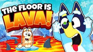 The Floor Is Lava - Bluey Brain Breaks For Kids - Freeze Dance - Just Dance Challenge - Danny Go!