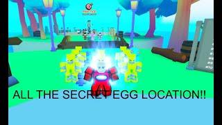 All The Secret EGG Location in anime punching simulator