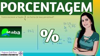 PORCENTAGEM  -  Com a professora Gisele Ramos