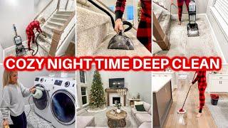  SATISFYING NIGHT TIME DEEP CLEAN WITH ME | AFTER DARK SPEED CLEANING MOTIVATION | CARPET CLEANING