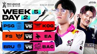 การแข่งขัน RoV Pro League 2024 Winter | รอบเก็บคะแนน Week 5 Day 2