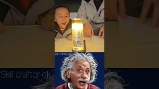 mini science experiment by Sigma teacher Einstein ️#shorts #vairlshorts