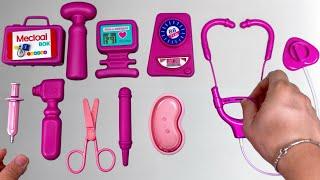 5 Minutes Satisfying with Unboxing Cute Pink Doctor Toys Playset | ASMR | Toys Review