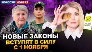 Новости ноября: Реестр Военных, Повышение Пенсий, Узаконен Майнинг, Период Охлаждения по Кредитам!