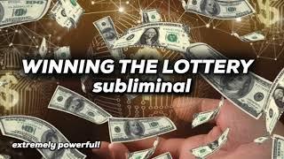 Winning the LOTTERY subliminal  Works instantly!