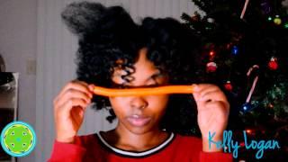 Flexi-rod set on blown out natural hair