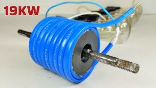 Free Electricity Generator 240volt at Home From Popper cable and Big Magnet