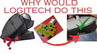 Fixing Logitech's design choice. MX ERGO USB C mod replacement PCB