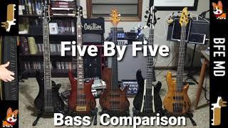 Five by Five: Five String Bass Comparison feat. Marleaux, Spector, Sandberg, LTD, Schecter