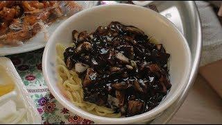 간짜장 먹방 (with 땡콩쓰) : Jjajangmyun ASMR Mukbang | Honeykki 꿀키