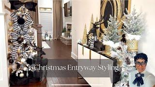 Christmas Decorate With Me 2024 | Luxurious Christmas Entryway Ideas | Stunning Holiday Decor