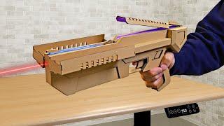 【FlexiSpot】上下に動く多機能な机で輪ゴム銃つくってみた｜Making Cool Rubber Band Rifle with Cardboard