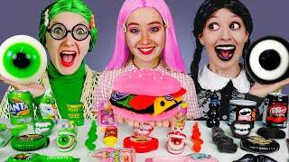 Barbie vs Wednesday vs Grandma Cooking Challenge Mukbang by FUNTIK