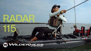 RADAR 115 Fishing Kayak on Water | Wilderness Systems