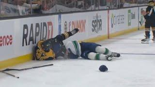 Kyle Burroughs Hits David Pastrnkak, Tomas Nosek Takes Exception