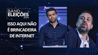 Pablo Marçal confronta Guilherme Boulos sobre terrorismo e legalização de drogas