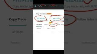 Bitget Copy Trading 3 Weeks Results #shorts #copytrading