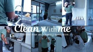 VLOGTOBER 02- DEEP CLEAN WITH ME || reset my apartment + cleaning motivation + all day clean