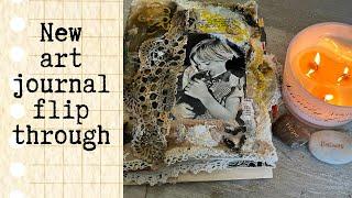 junk journal flip thru Hand-made art