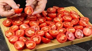 Боже, как вкусно! Я всегда буду так готовить! Просто разрежьте помидоры! Вкусные Помидоры!