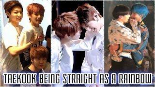 TAEKOOK being straight as a rainbow 🫂