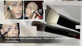 Fude BoBo Haul! The Koyudo by Yoshiki High Grand Saikoho Foundation Brush + Silver Fox Cheek Brush!