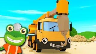 Caroline The Crane Song | Gecko's Garage | Kids Songs | Construction Trucks For Children