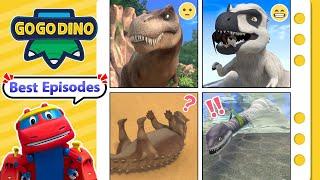 Best Different Scenes Adventures | GOGODINO Best Episodes | Dinosaurs | Kids | Toys | Cartoon Robot