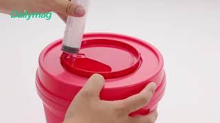 How is Dailymag Y06A 6L medical sharps container working?