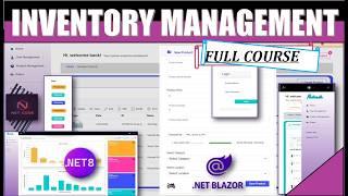 Completely build Inventory Management System with .NET 8 Blazor SSR - export to PDF, EXCEL, Print