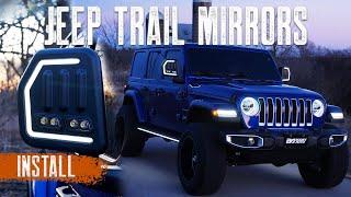 Boost Auto Jeep Trail Mirrors Installation Guide | 2018-2024 Jeep Wrangler and Gladiator JL/JLU & JT