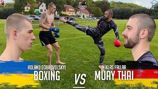 UKRAINIAN Boxer vs. GERMAN Thaiboxer| Streetfight | FCL