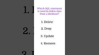 SQL Quiz-1 | SQL Tutorial for Beginners