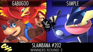 [Slambana #202] Winners Round 3: GabuGoo (Banjo/Bowser Jr.) vs Simple (Greninja)
