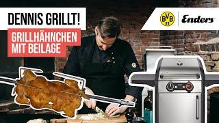 Grillhähnchen von BVB-Koch Dennis Rother auf dem ENDERS eFlow Pro Turbo 2