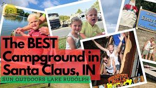 The BEST campground in Santa Claus, IN - Sun Outdoors Lake Rudolph