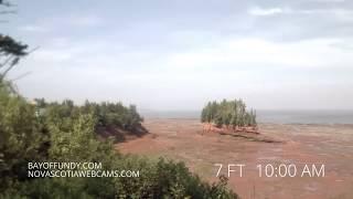 50ft tides in Burntcoat Head Park, Nova Scotia