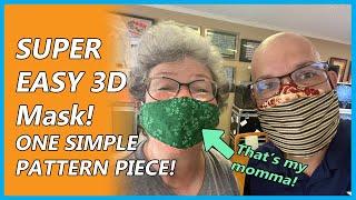 New SUPER-EASY 3D Mask Design with Just One Pattern Piece!