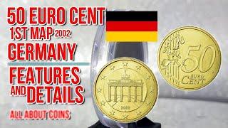 50 Euro Cent 2002 - 1st map Mint J - Hamburg GERMANY | Features and Details | All About Coins