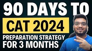 90 Days to CAT 2024 | CAT Preparation Strategy for 3 Months to CAT 2024 | Study Schedule | Mocks