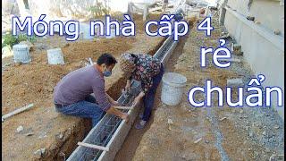 GIẢI PHÁP CHO MÓNG NHÀ CẤP 4 ĐẤT LIỀN THỔ, CỰC RẺ |Trần Đại TV