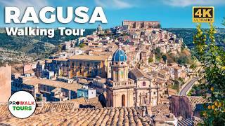 Ragusa, Sicily Walking Tour - 4K - With Captions!